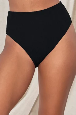 High-Waist|Bikini Bottoms<Sunsets Pacifica Black Astrid High Waist Bottom