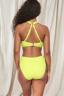 High-Waist|Bikini Bottoms<Sunsets Pacifica Bright Pear Astrid High Waist Bottom