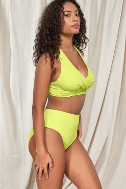 Plus Size|Wire-Free<Sunsets Pacifica Bright Pear Mirabella Top