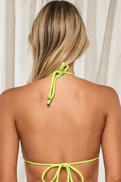 Wire-Free|Bikini Tops<Sunsets Pacifica Bright Pear Tiana Triangle Top