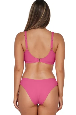 High-Waist|Bikini Bottoms<Sunsets Pacifica Dragon Fruit Sandy Scoop Bottom