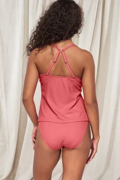 Plus Size|Underwire<Sunsets Pacifica Hibiscus Tea Coralie Tankini Top