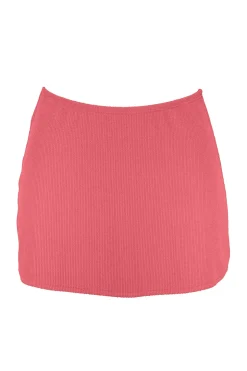 Cover-Ups|High-Waist<Sunsets Pacifica Hibiscus Tea Cove Mini Skirt Cover-Up