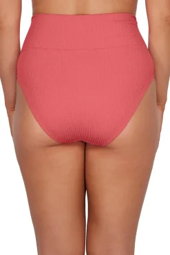 Plus Size|High-Waist<Sunsets Pacifica Hibiscus Tea Hannah High Waist Bottom