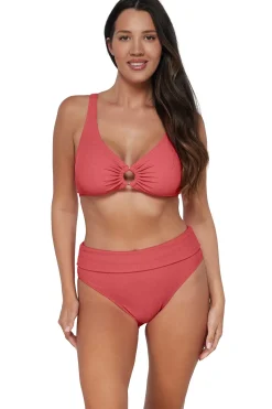 Plus Size|Wire-Free<Sunsets Pacifica Hibiscus Tea Oceana Top