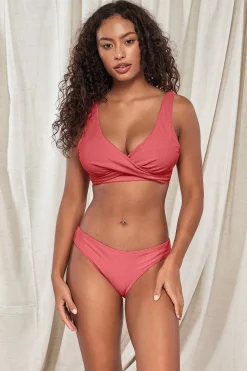 Low-Rise|Bikini Bottoms<Sunsets Pacifica Hibiscus Tea Penny Hipster Bottom