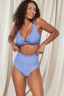 Plus Size|High-Waist<Sunsets Pacifica Hydrangea Hannah High Waist Bottom