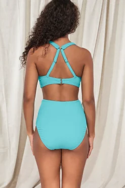 Plus Size|High-Waist<Sunsets Pacifica Pool Party Hannah High Waist Bottom