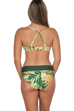 Plus Size|High-Waist<Sunsets Amber Oasis Capri High Waist Bottom