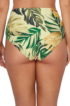 Plus Size|High-Waist<Sunsets Amber Oasis Capri High Waist Bottom