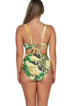 Plus Size|High-Waist<Sunsets Amber Oasis Hannah High Waist Bottom