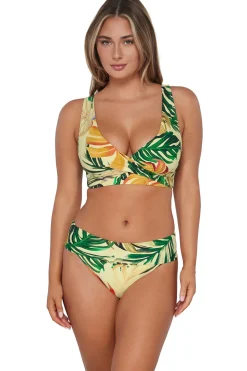 Plus Size|High-Waist<Sunsets Amber Oasis Hannah High Waist Bottom