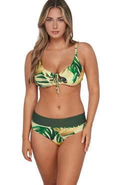 Plus Size|Underwire<Sunsets Amber Oasis Kauai Keyhole Top