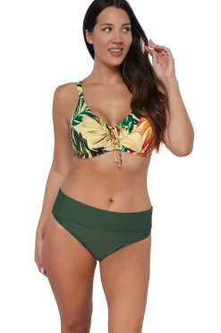Plus Size|Underwire<Sunsets Amber Oasis Kauai Keyhole Top