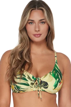 Plus Size|Underwire<Sunsets Amber Oasis Kauai Keyhole Top