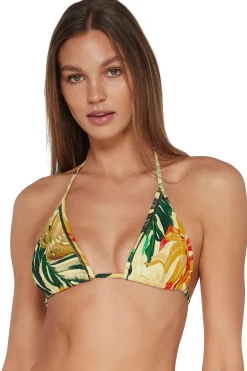 Wire-Free|Bikini Tops<Sunsets Amber Oasis Laney Triangle Top