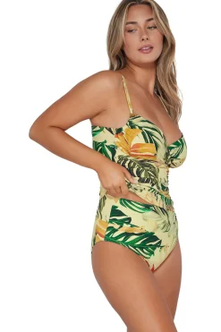 Plus Size|Underwire<Sunsets Amber Oasis Serena Tankini Top