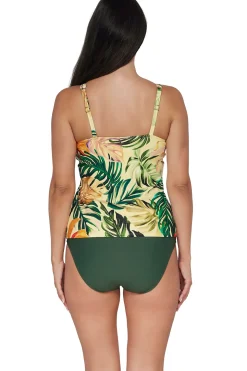 Plus Size|Underwire<Sunsets Amber Oasis Taylor Tankini Top