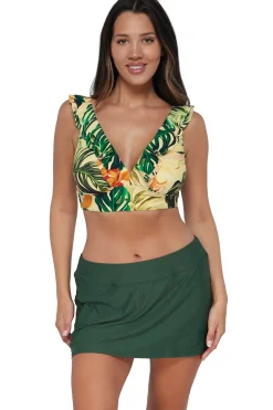 Plus Size|Wire-Free<Sunsets Amber Oasis Willa Wireless Top