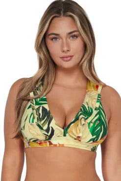 Plus Size|Wire-Free<Sunsets Amber Oasis Willa Wireless Top