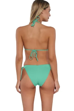 Wire-Free|Bikini Tops<Sunsets Aqua Mist Sandbar Rib Laney Triangle Top