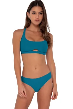Wire-Free|Bikini Tops<Sunsets Avalon Teal Brandi Bralette Top