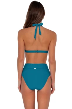 Wire-Free|Bikini Tops<Sunsets Avalon Teal Faith Halter Top