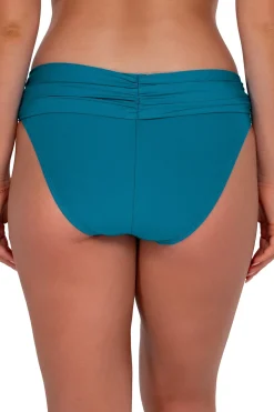 Plus Size|Bikini Bottoms<Sunsets Avalon Teal Unforgettable Bottom
