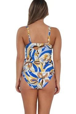 Plus Size|Underwire<Sunsets Bali Bungalow Elsie Tankini Top