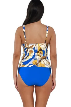 Plus Size|Underwire<Sunsets Bali Bungalow Elsie Tankini Top