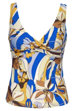 Plus Size|Underwire<Sunsets Bali Bungalow Elsie Tankini Top