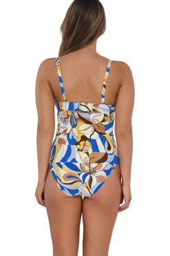 Plus Size|Underwire<Sunsets Bali Bungalow Serena Tankini Top