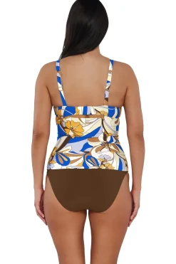 Plus Size|Underwire<Sunsets Bali Bungalow Serena Tankini Top