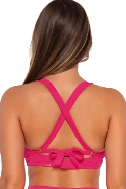 Plus Size|Underwire<Sunsets Begonia Sandbar Rib Vienna V-Wire Top