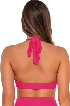 Plus Size|Underwire<Sunsets Begonia Sandbar Rib Vienna V-Wire Top