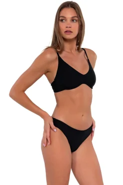 Underwire|Bikini Tops<Sunsets Black Brooke U-Wire Top