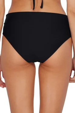 Plus Size|High-Waist<Sunsets Black Capri High Waist Bottom