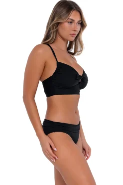 Plus Size|Bra-Sized<Sunsets Black Colette Bralette Top