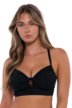 Plus Size|Bra-Sized<Sunsets Black Colette Bralette Top