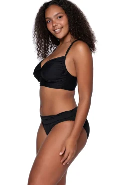 Plus Size|Bra-Sized<Sunsets Black Colette Bralette Top
