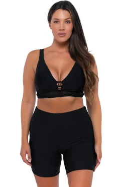Plus Size|Underwire<Sunsets Black Danica Top