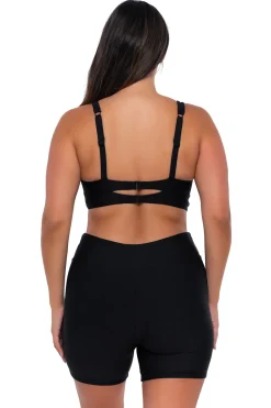Plus Size|Underwire<Sunsets Black Danica Top