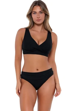 Plus Size|Bra-Sized<Sunsets Black Elsie Top