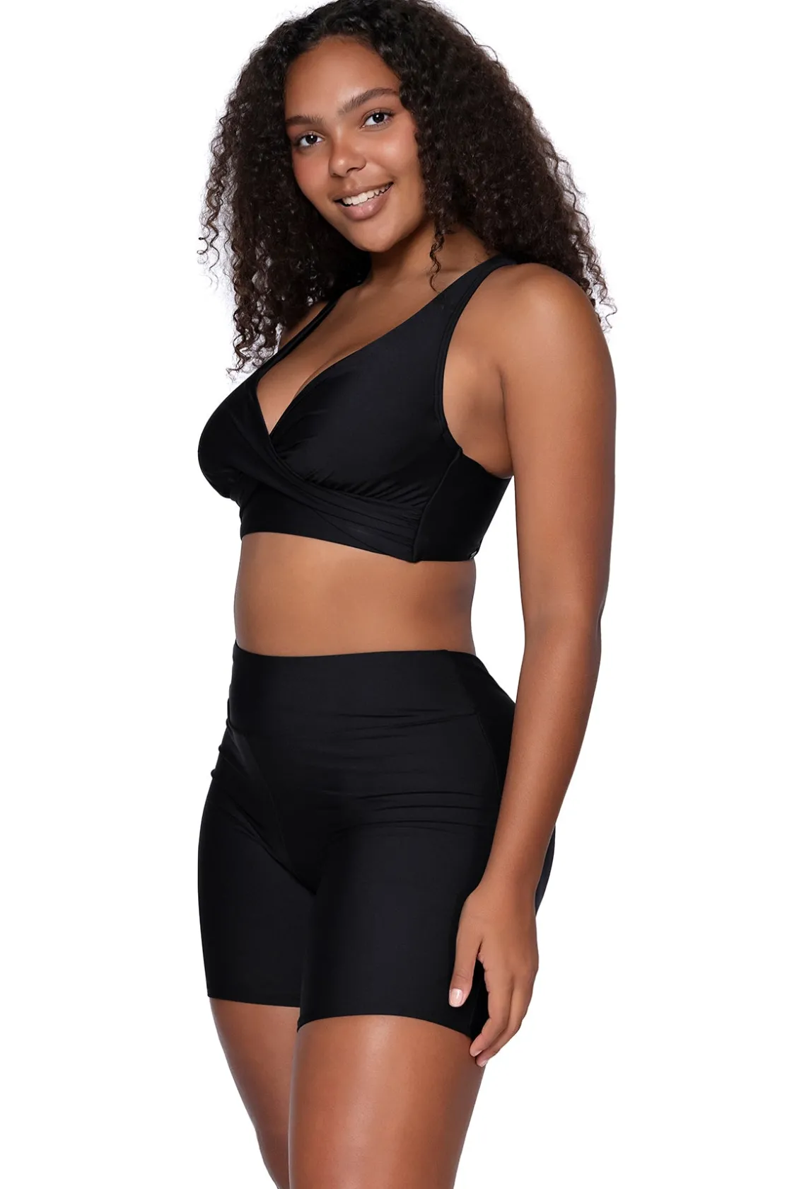 Plus Size|Bra-Sized<Sunsets Black Elsie Top