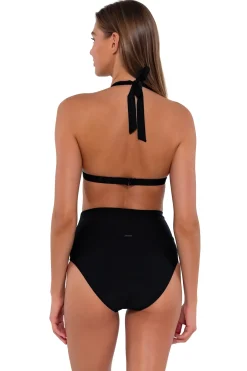 High-Waist<Sunsets Black Hannah High Waist Bottom