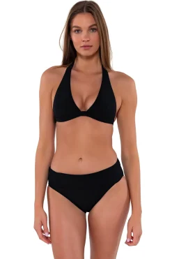 High-Waist<Sunsets Black Hannah High Waist Bottom