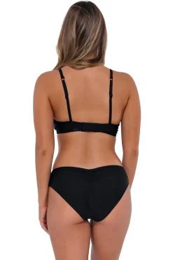 Plus Size|Bra-Sized<Sunsets Black Kauai Keyhole Top