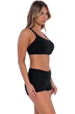 Plus Size|Swim Shorts<Sunsets Black Kinsley Swim Short