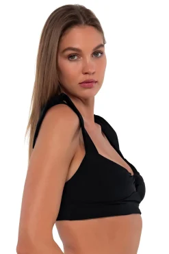 Bikini Tops<Sunsets Black Lily Top