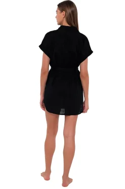 Cover-Ups<Sunsets Black Lucia Dress